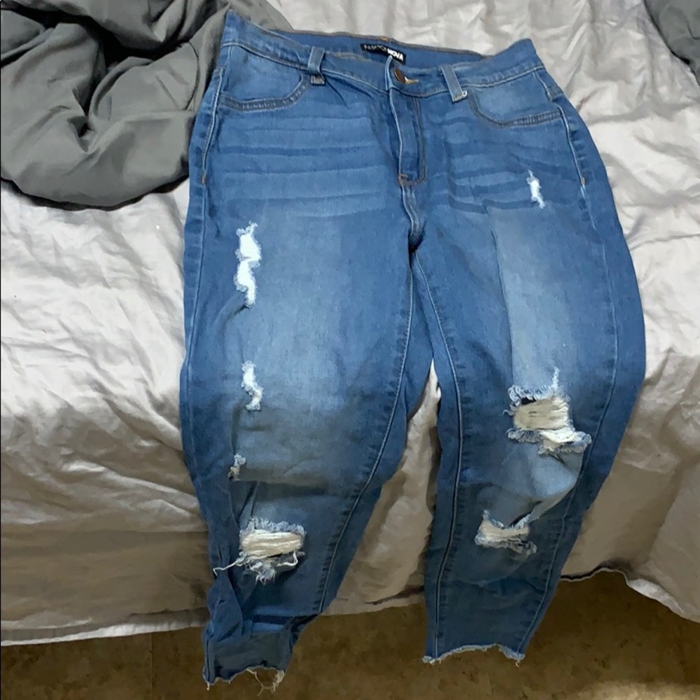 Fashion nova blue jeans